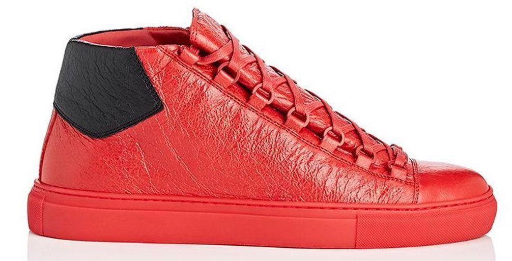 red and black balenciaga